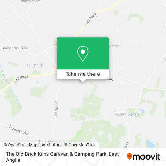 The Old Brick Kilns Caravan & Camping Park map