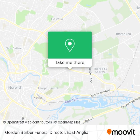 Gordon Barber Funeral Director map