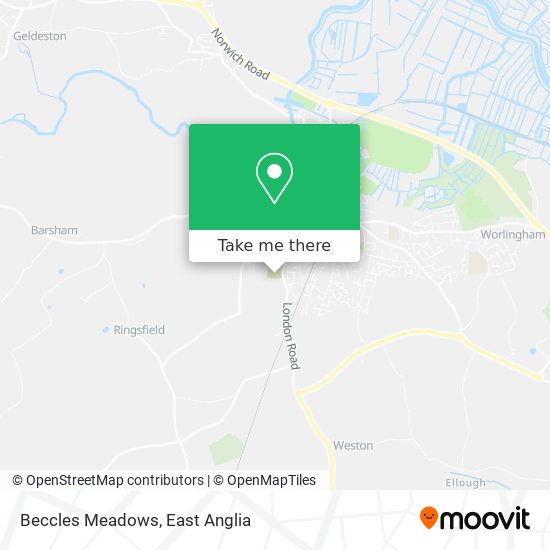Beccles Meadows map
