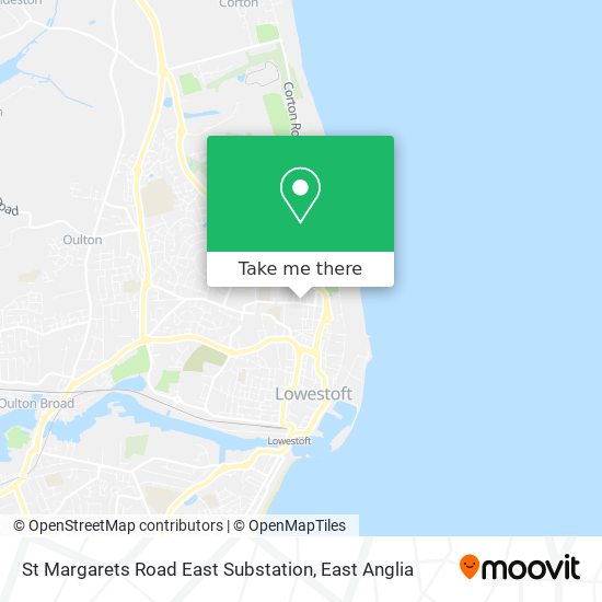 St Margarets Road East Substation map