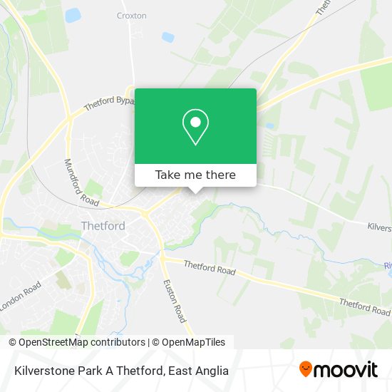 Kilverstone Park A Thetford map