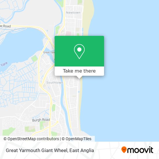 Great Yarmouth Giant Wheel map