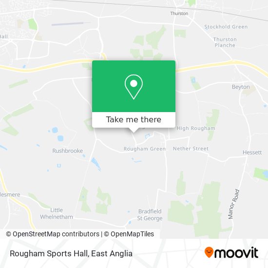 Rougham Sports Hall map