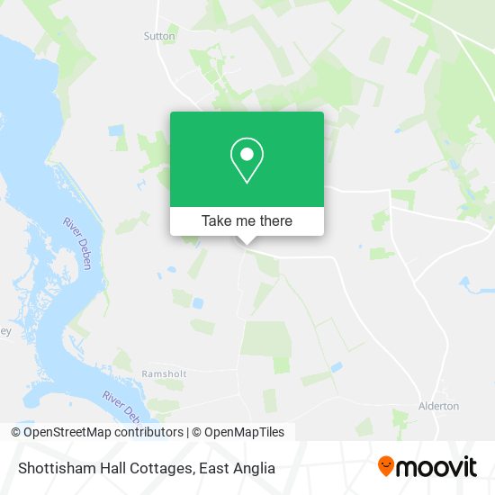 Shottisham Hall Cottages map