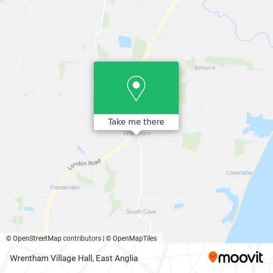 Wrentham Village Hall map