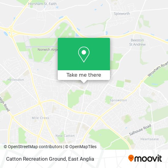 Catton Recreation Ground map