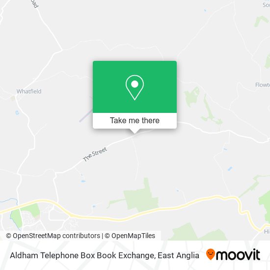 Aldham Telephone Box Book Exchange map