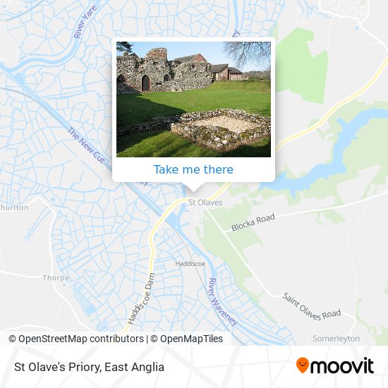 St Olave's Priory map