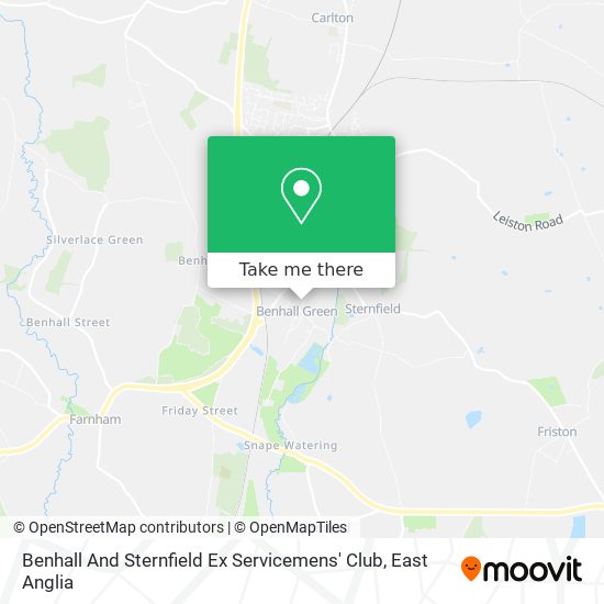Benhall And Sternfield Ex Servicemens' Club map