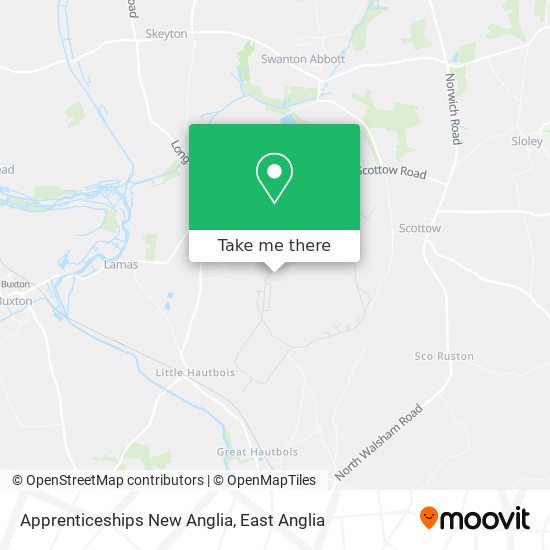 Apprenticeships New Anglia map