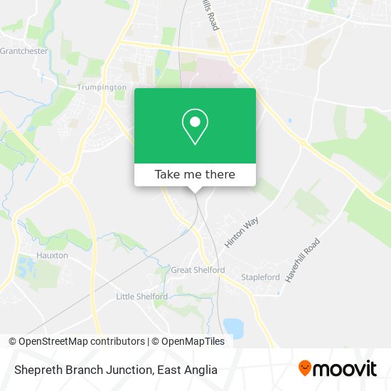 Shepreth Branch Junction map