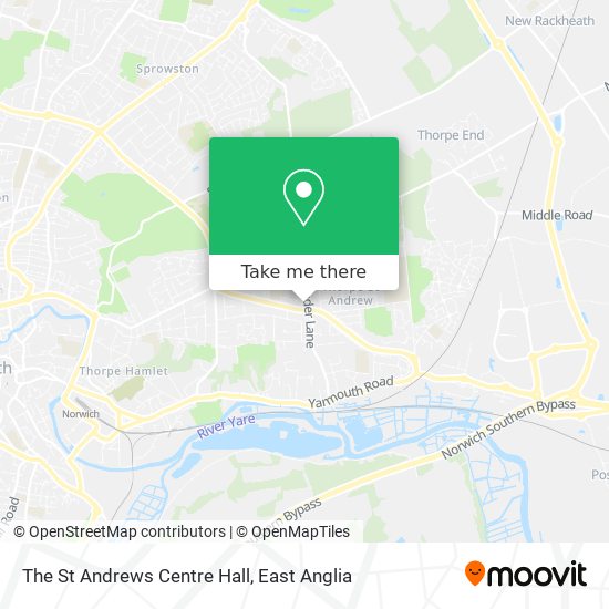 The St Andrews Centre Hall map