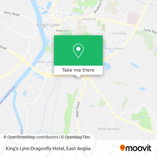 King's Lynn Dragonfly Hotel map
