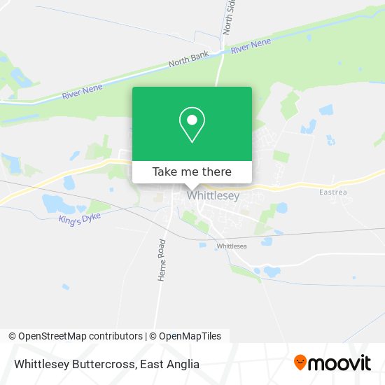 Whittlesey Buttercross map