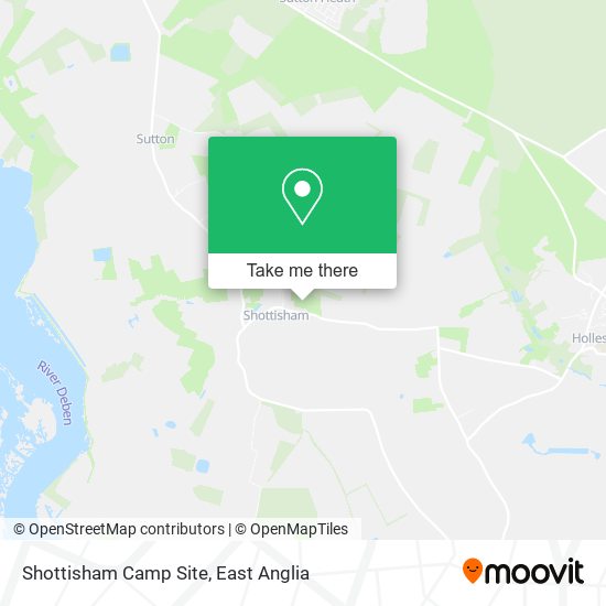 Shottisham Camp Site map