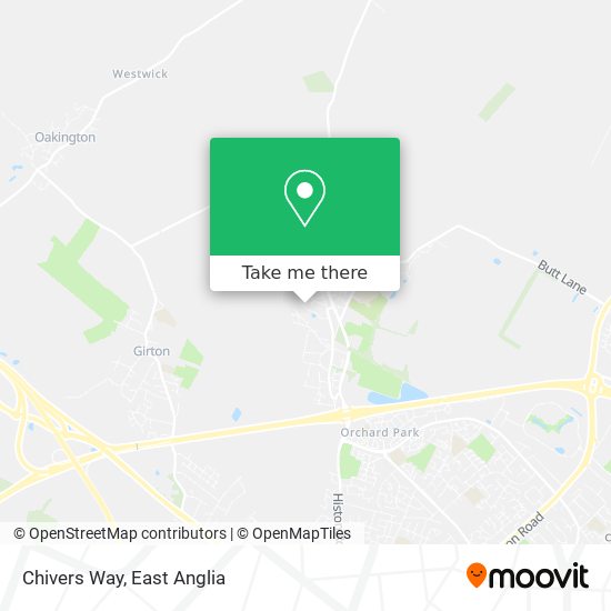 Chivers Way map