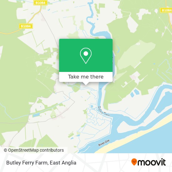 Butley Ferry Farm map