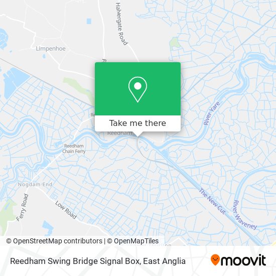 Reedham Swing Bridge Signal Box map