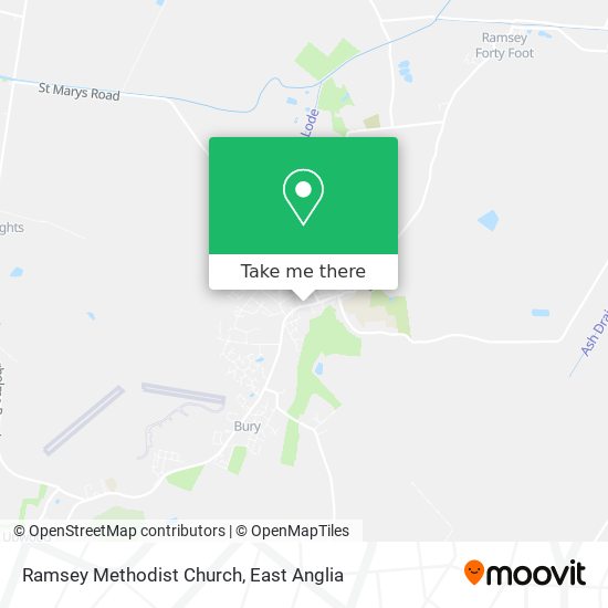 Ramsey Methodist Church map