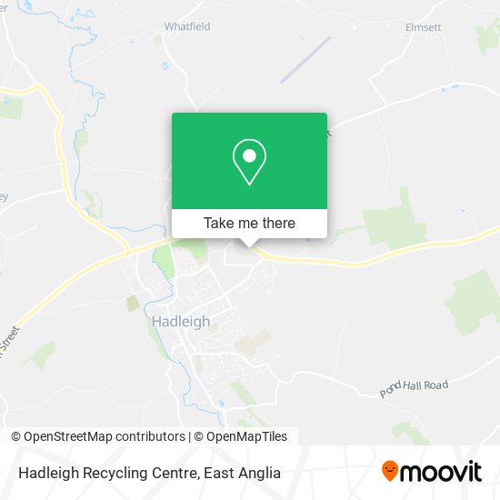 Hadleigh Recycling Centre map