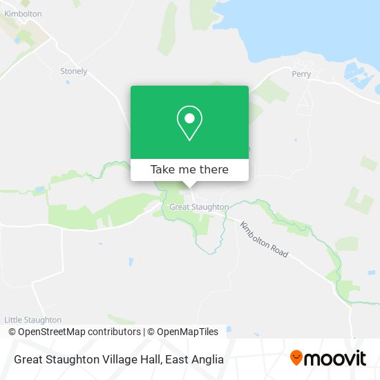 Great Staughton Village Hall map