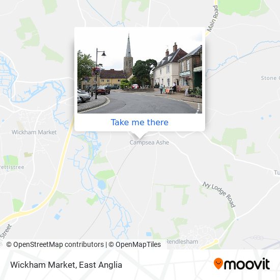 Wickham Market map