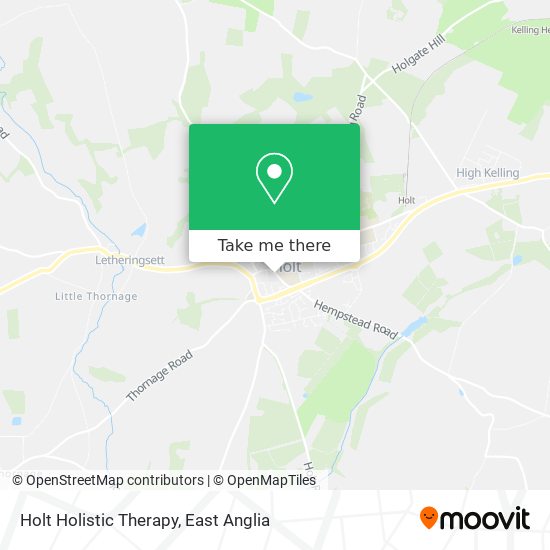 Holt Holistic Therapy map