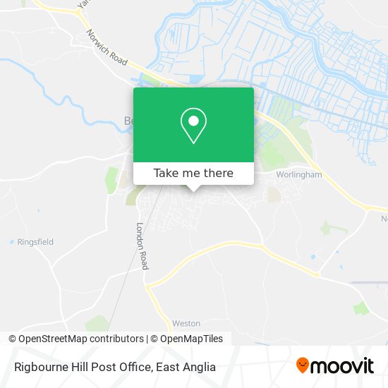 Rigbourne Hill Post Office map