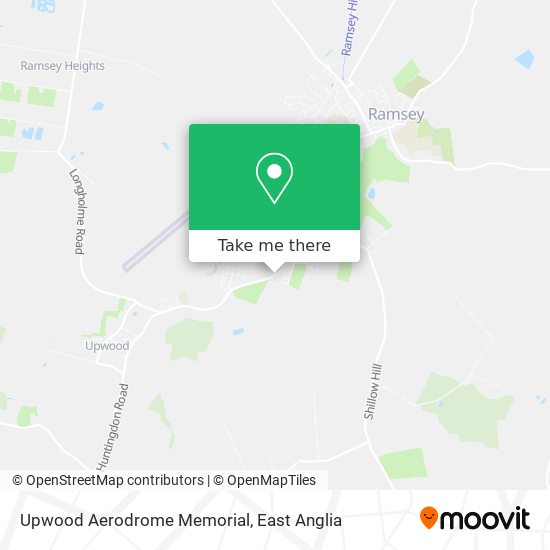 Upwood Aerodrome Memorial map