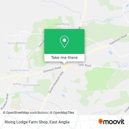 Rising Lodge Farm Shop map