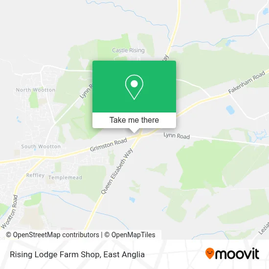 Rising Lodge Farm Shop map