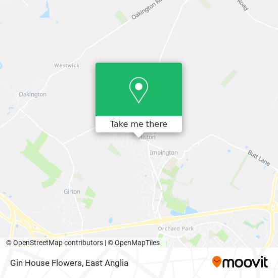 Gin House Flowers map