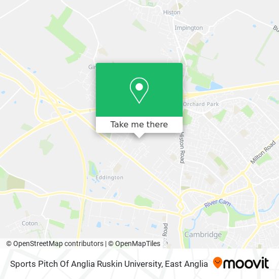 Sports Pitch Of Anglia Ruskin University map