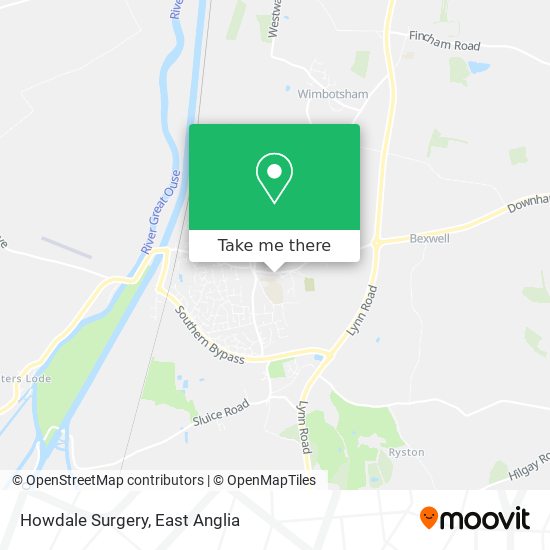 Howdale Surgery map