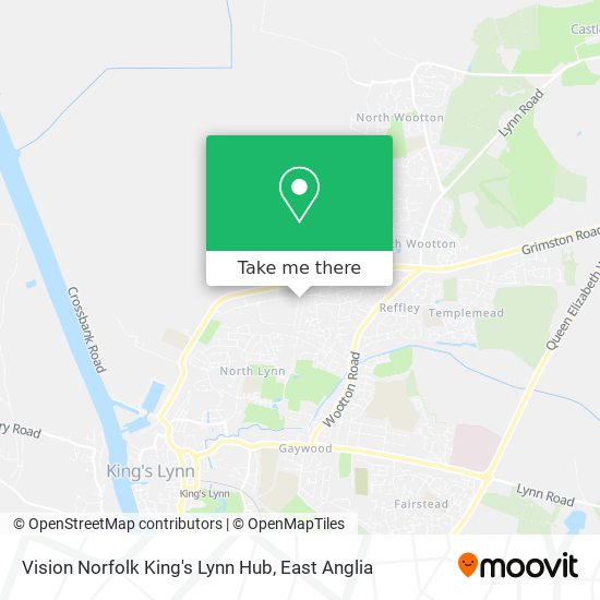 Vision Norfolk King's Lynn Hub map