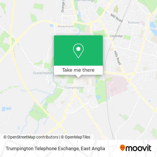 Trumpington Telephone Exchange map