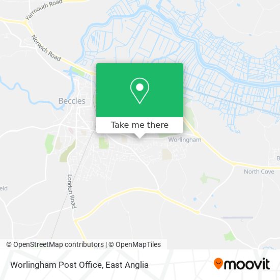 Worlingham Post Office map