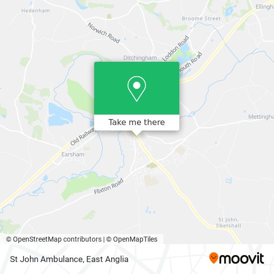 St John Ambulance map