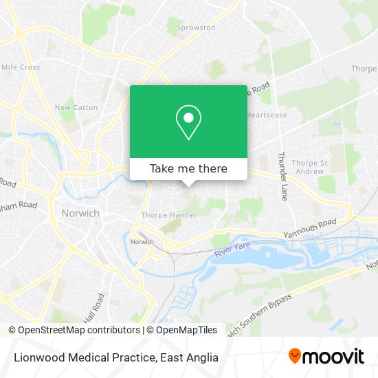Lionwood Medical Practice map