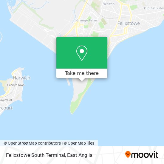 Felixstowe South Terminal map