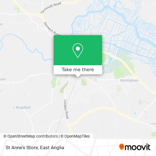 St Anne's Store map