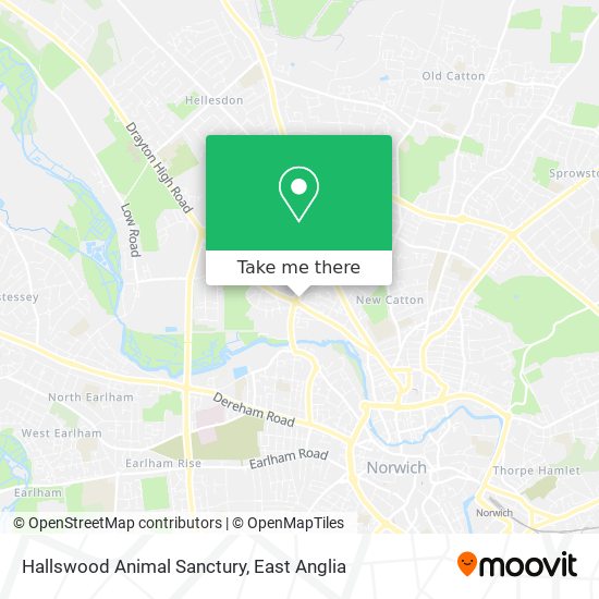 Hallswood Animal Sanctury map