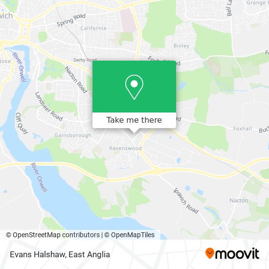 Evans Halshaw map