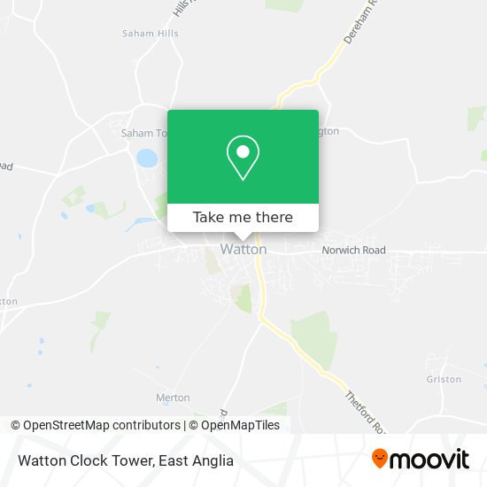 Watton Clock Tower map