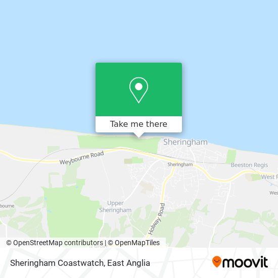 Sheringham Coastwatch map