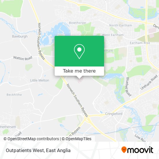 Outpatients West map