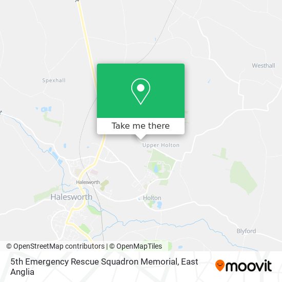 5th Emergency Rescue Squadron Memorial map