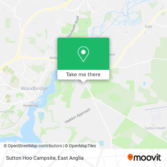 Sutton Hoo Campsite map