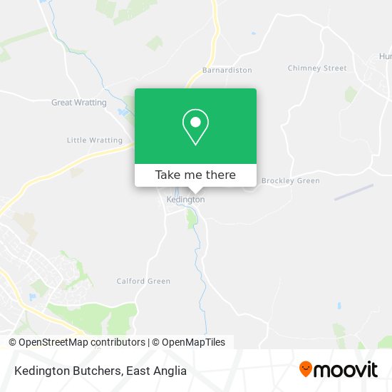 Kedington Butchers map