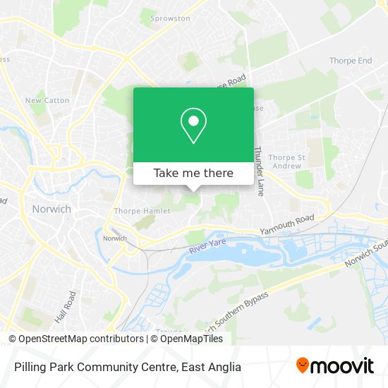 Pilling Park Community Centre map